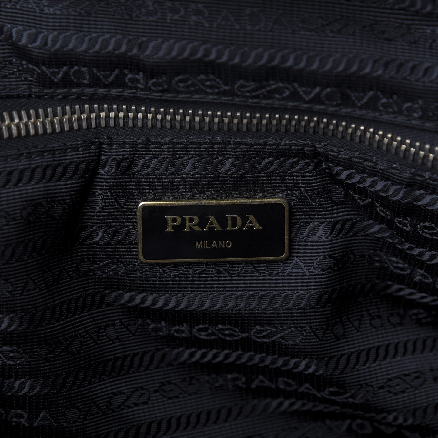 Tessuto Nylon Saffiano Tote Black