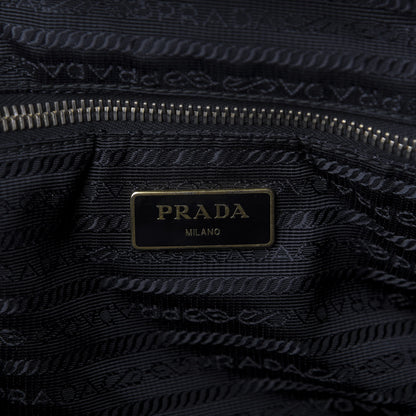 Prada Tessuto Nylon Saffiano Tote Black 8 of 9