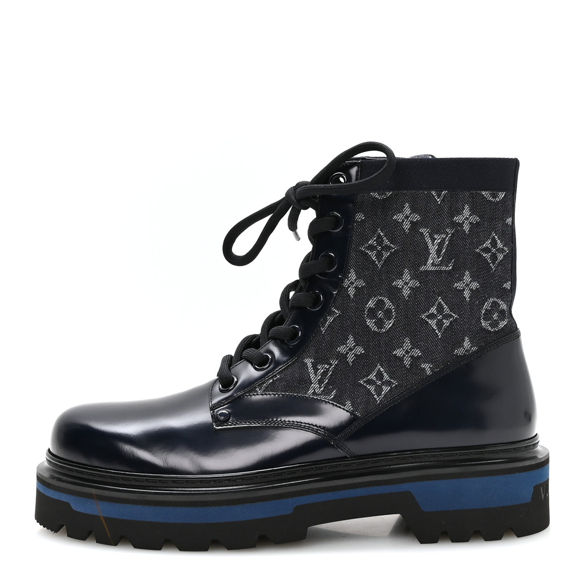 Louis Vuitton Denim Mens LV Ranger Ankle Boots 9 9 Dark Blue 1 of 9
