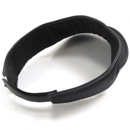 Chanel Nylon Leather Tennis Visor Black 2 of 3