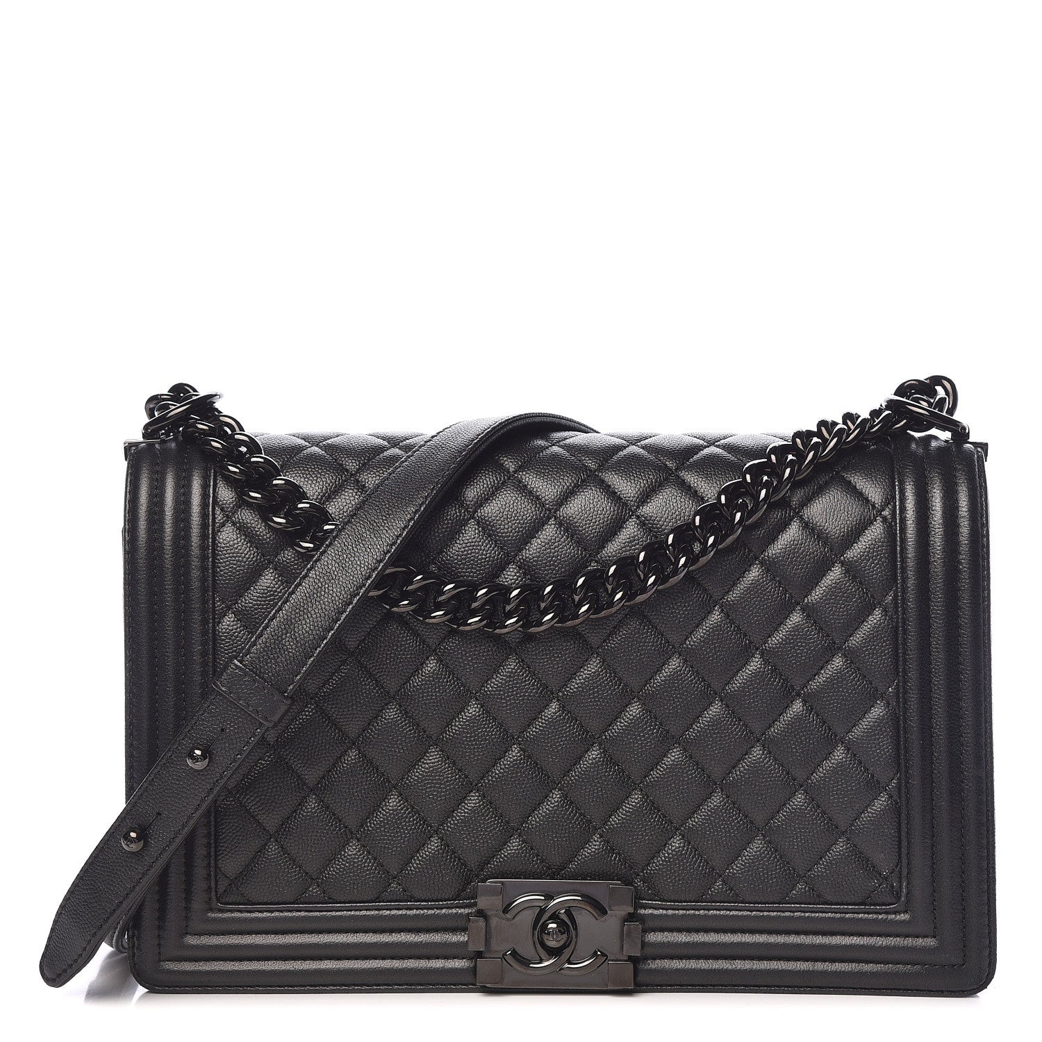 Chanel Caviar Quilted New Medium Boy Flap So Black 1 of 17