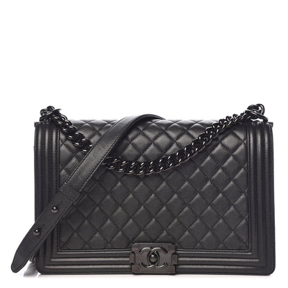 Chanel Caviar Quilted New Medium Boy Flap So Black 1 of 17