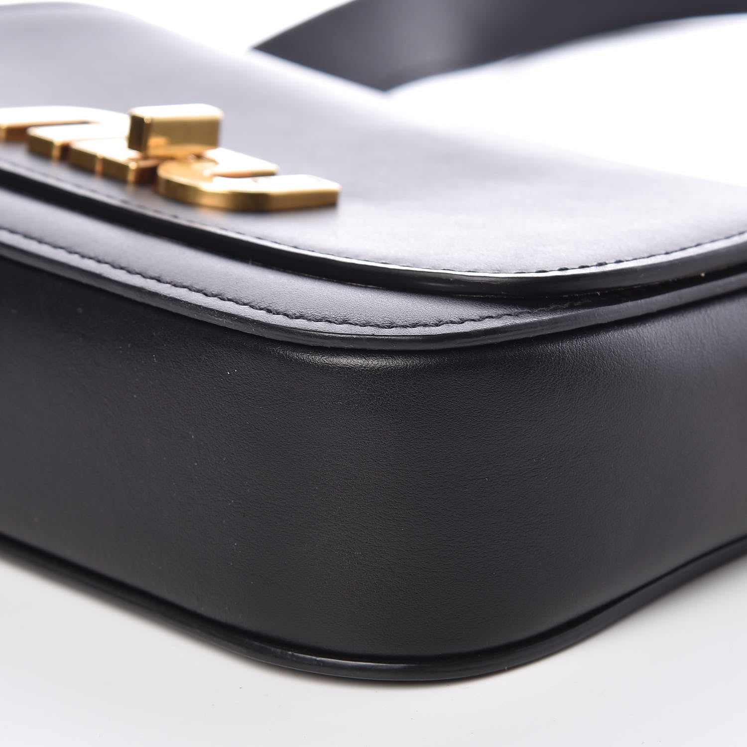 Miu Miu City Calf Logo Shoulder Bag Black 10 of 10