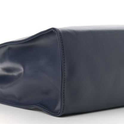 Telfar Vegan Leather Medium Shopping Bag Navy 10 of 12