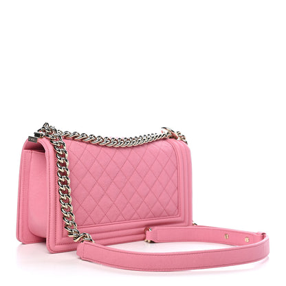 Chanel Caviar Quilted Medium Boy Flap Light Pink 3 of 9