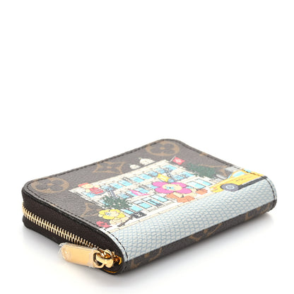 Louis Vuitton Monogram 2022 Christmas Animation New York Soho Zippy Coin Purse Yellow 4 of 6