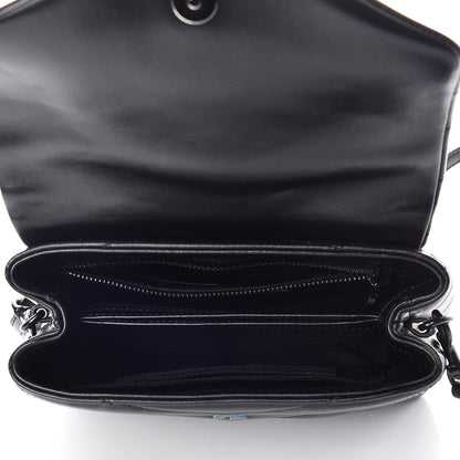Saint Laurent Calfskin Y Quilted Monogram Toy Loulou Crossbody Bag Black 7 of 12