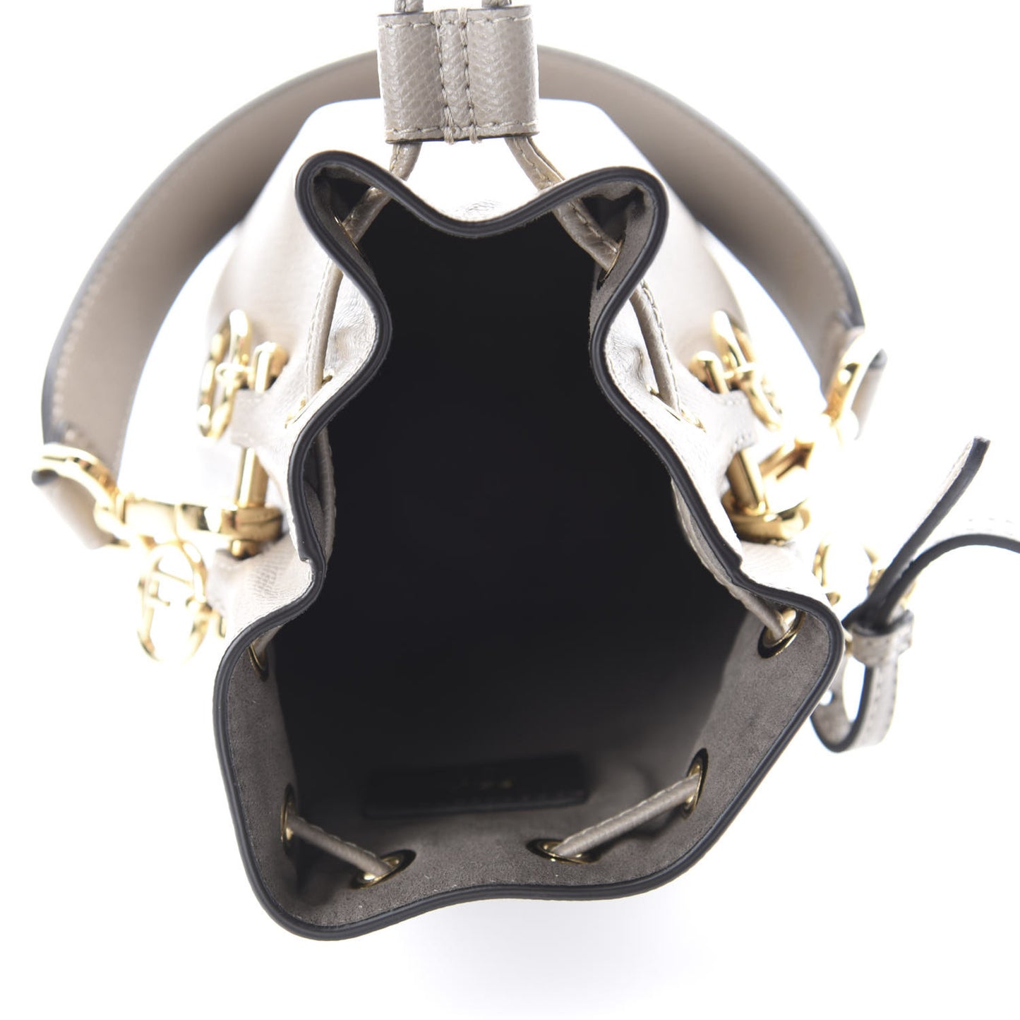 Vitello Cruise F is Fendi Mini Mon Tresor Bucket Bag Tortora