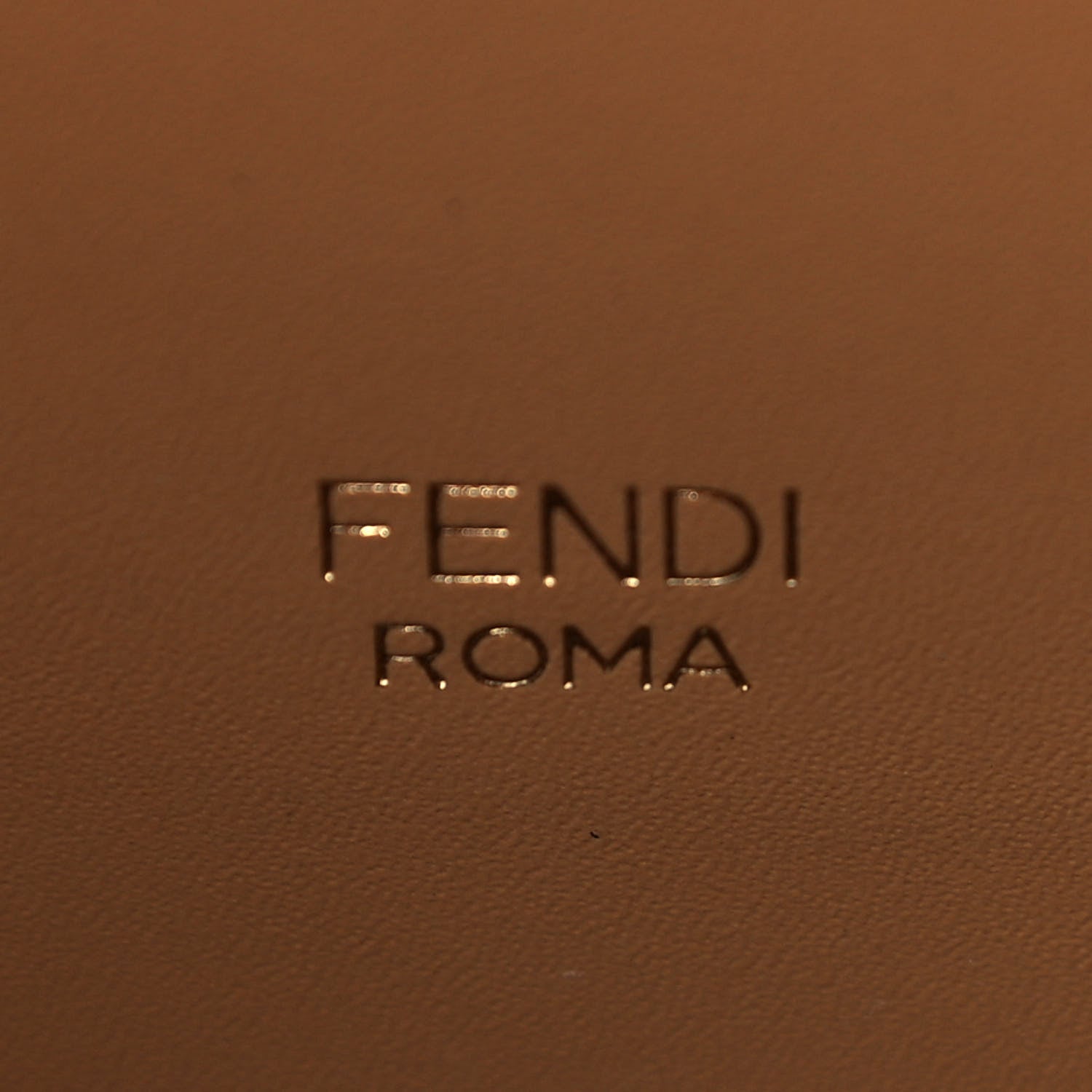 Fendi Vitello King Small Fendi Way Tote Miele Scuro 5 of 10