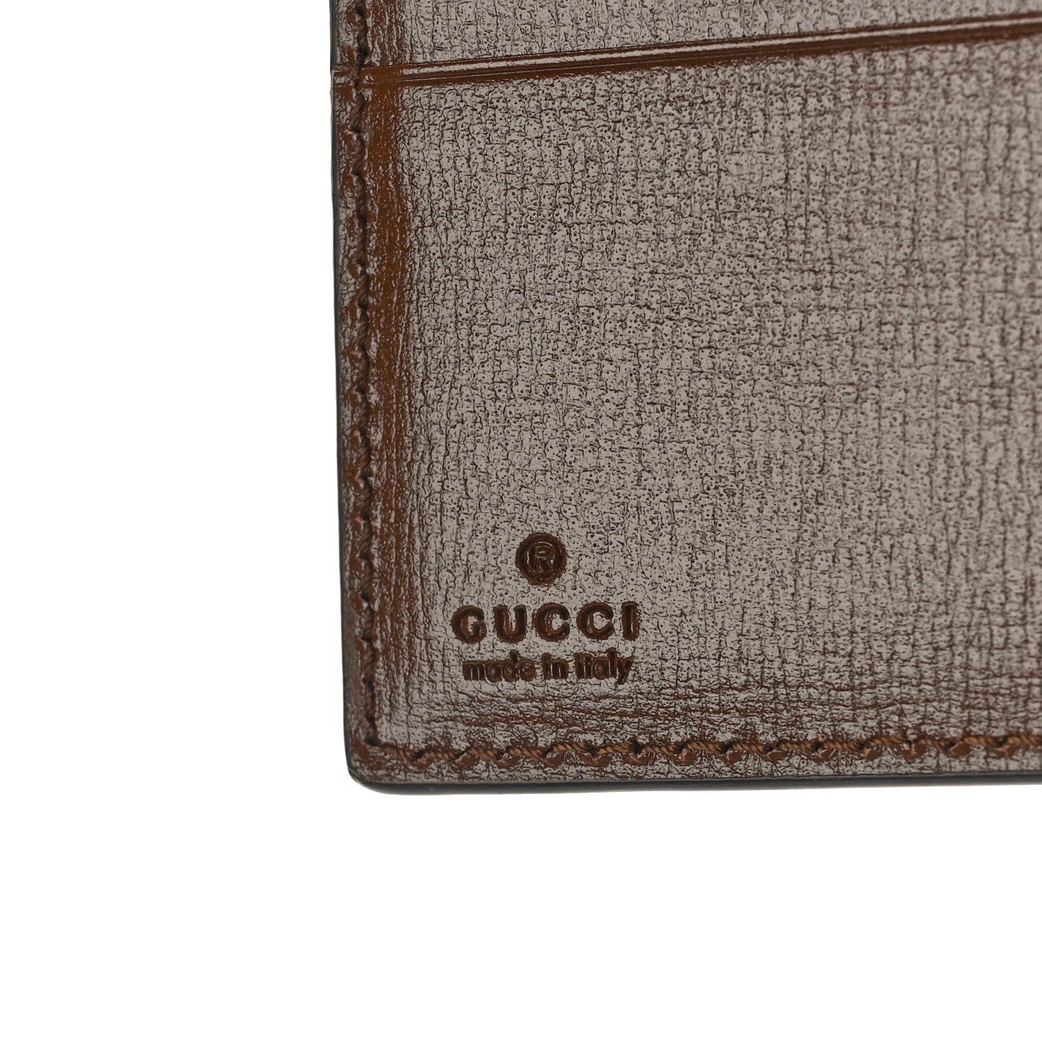 Gucci GG Supreme Monogram Textured Calfskin Web Jackie 1961 French Flap Wallet Beige Ebony Brown Sugar 6 of 9