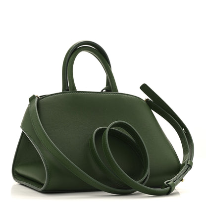 Salvatore Ferragamo Calfskin Mini Hug Bag Forrest Green 3 of 9