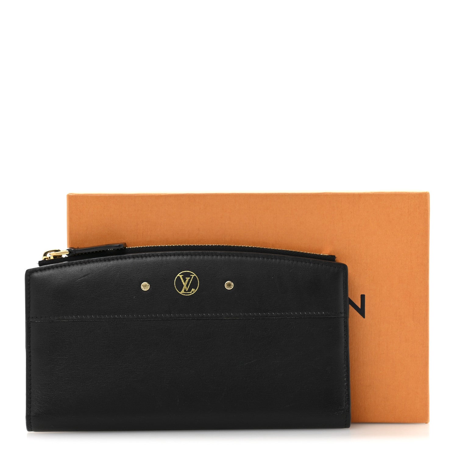 Louis Vuitton Calfskin City Steamer Wallet Black 9 of 9