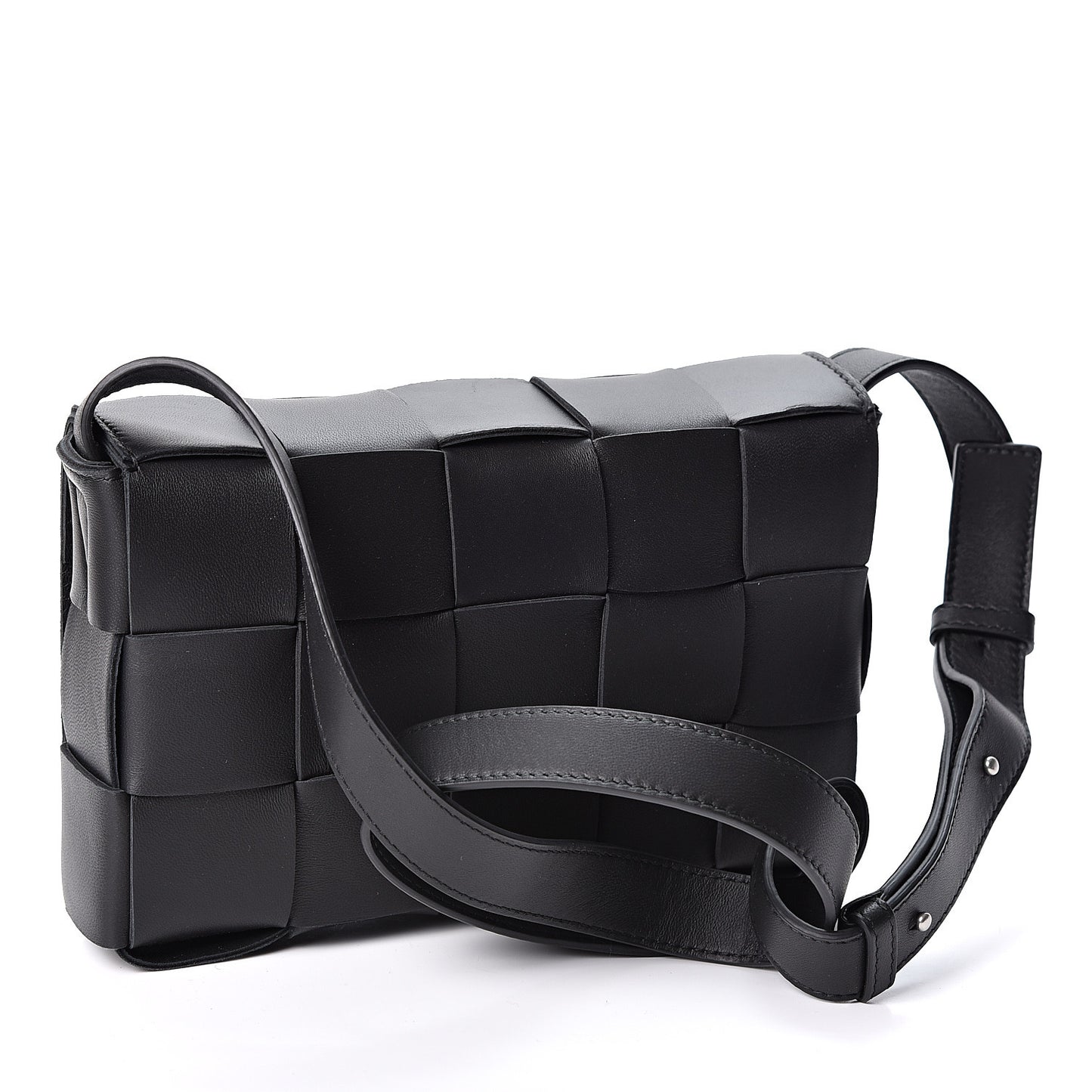 Nappa Maxi Intreccio Cassette Bag Black