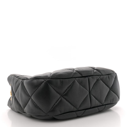 Chanel Lambskin Quilted Small Chain Hobo Black 4 of 10