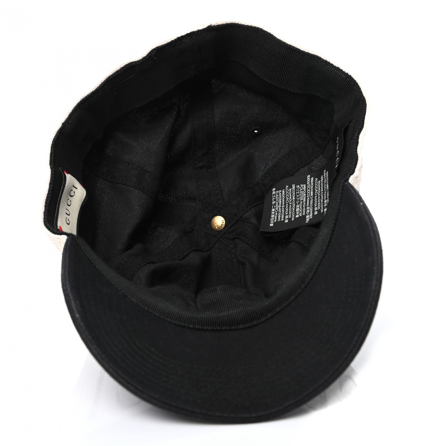 Gucci Gabardine Gucci Headband Baseball Hat 58 Black 7 of 9