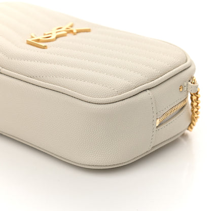 Saint Laurent Grain De Poudre Matelasse Monogram Mini Lou Camera Bag Blanc Vintage 8 of 9