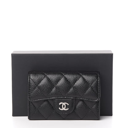 Chanel Caviar Quilted Flap Card Holder Black 9 of 9