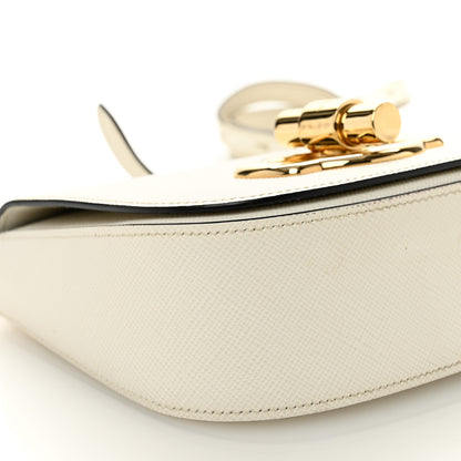 Prada Saffiano Cuir Pattina Shoulder Bag White 8 of 9
