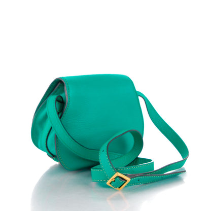Chloe Calfskin Mini Marcie Round Crossbody Bag Jade Green 3 of 8