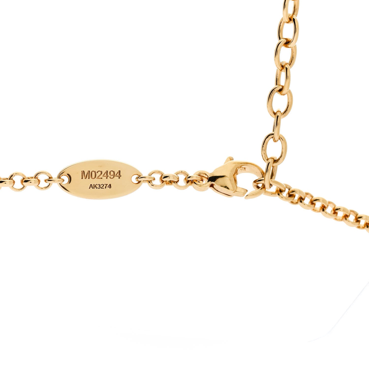 Louis Vuitton Monogram Flower Necklace Gold 5 of 7
