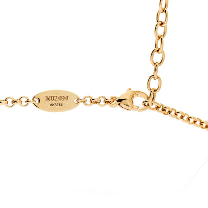 Louis Vuitton Monogram Flower Necklace Gold 5 of 7