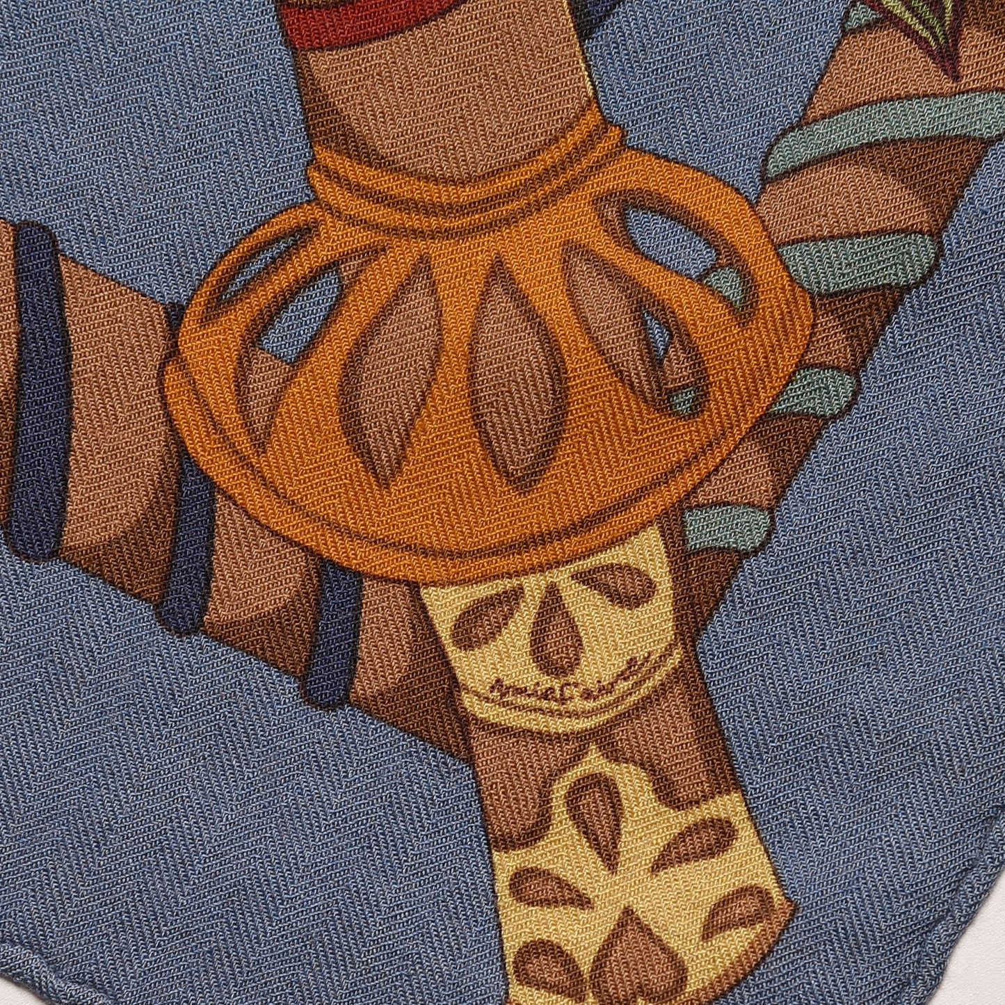 Cashmere Silk Etendards et Bannieres Scarf 90