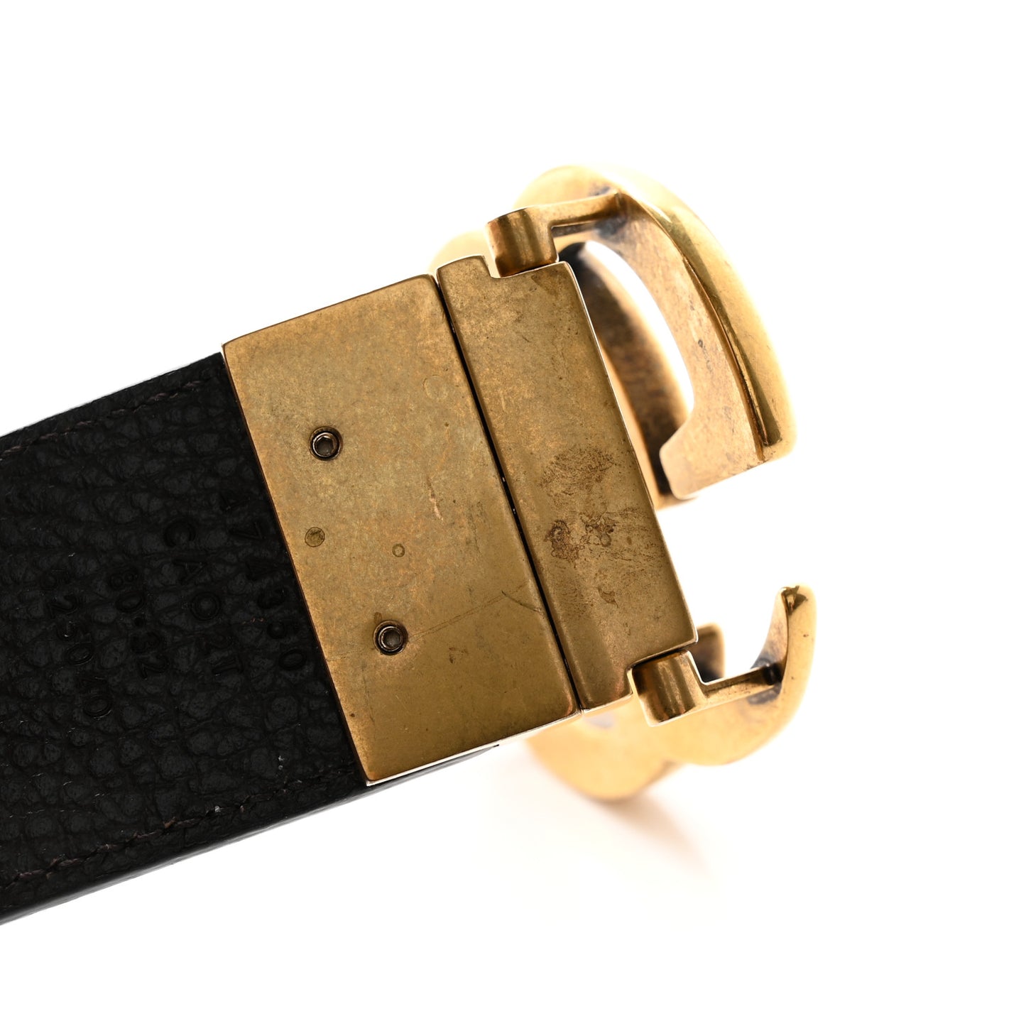 Calfskin Double G Reversible 37mm Belt 80 32 Black Cocoa