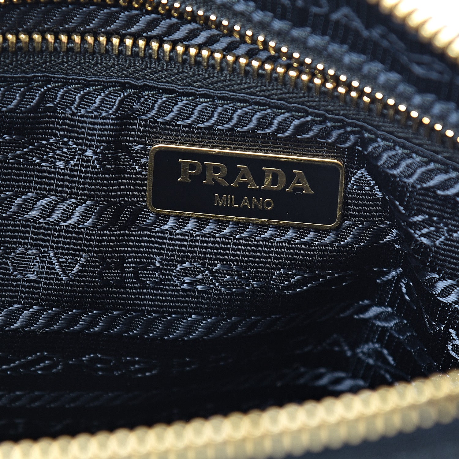 Prada Tessuto Nylon Pochette Bag Black 5 of 10