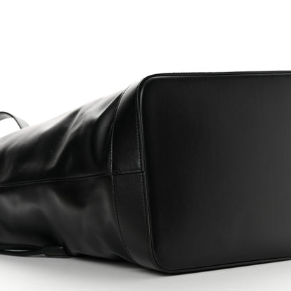 Saint Laurent Calfskin Debossed Teddy Shopping Bag Black 9 of 10