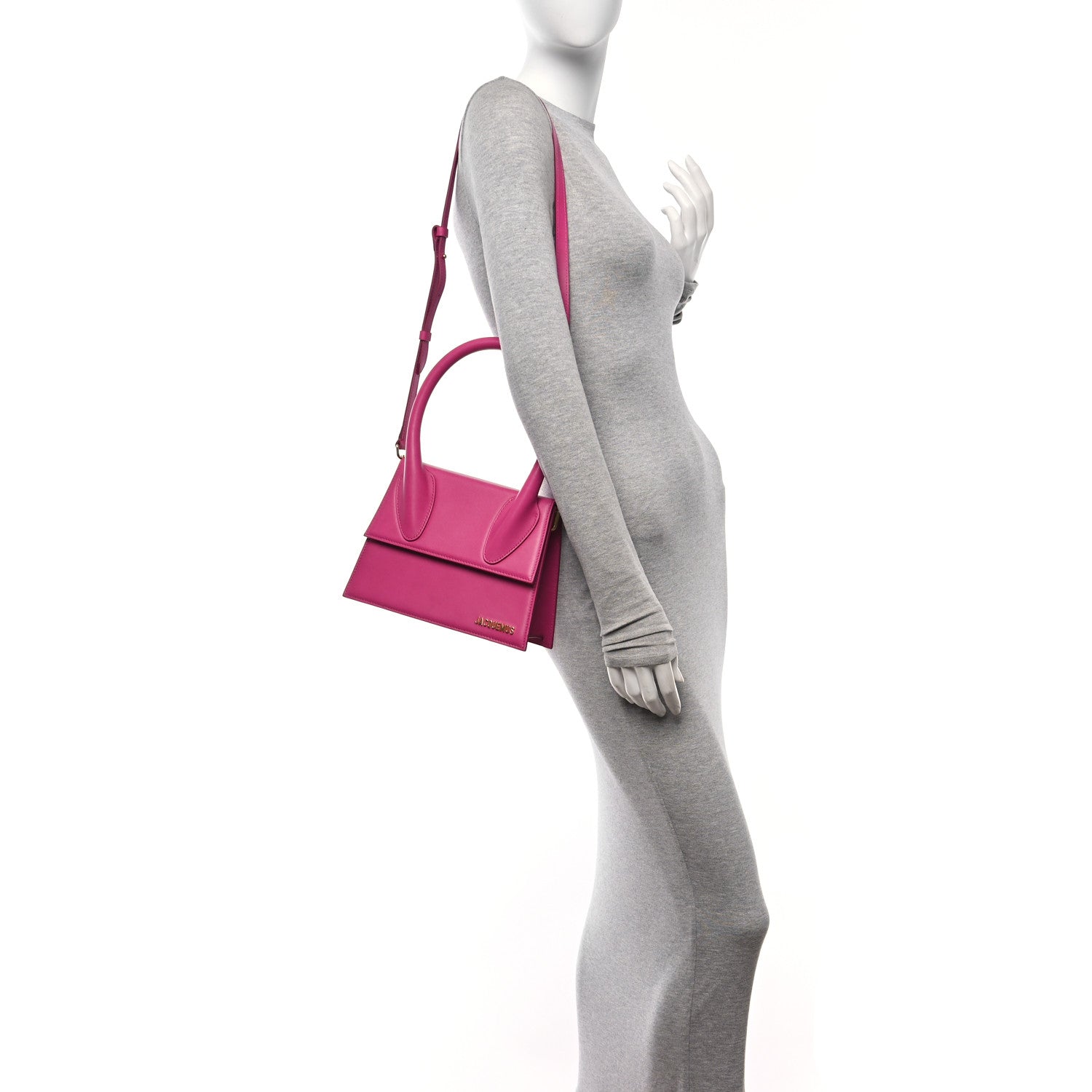 Jacquemus Smooth Calfskin Le Grand Chiquito Pink 2 of 9