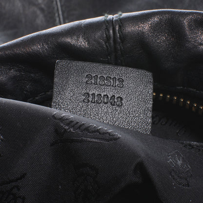 Gucci Leather Large Darwin Convertible Backpack Bag Black 7 of 8