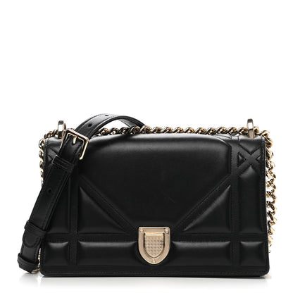 Christian Dior Lambskin Medium Diorama Flap Bag Black 1 of 13