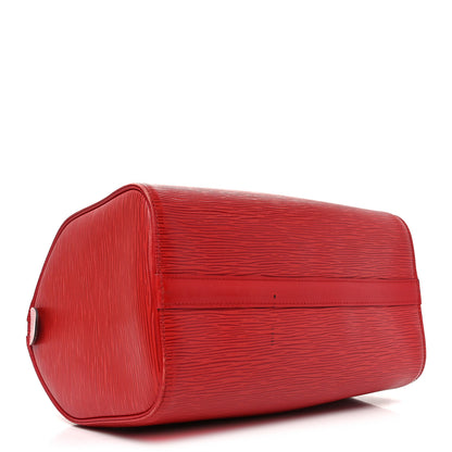 Louis Vuitton Epi Speedy 25 Castillan Red 3 of 11