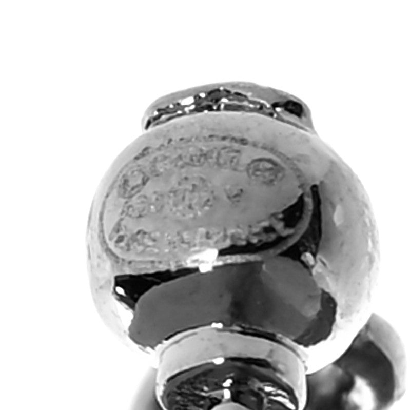 Chanel Baguette Crystal CC Drop Earrings Silver 4 of 4