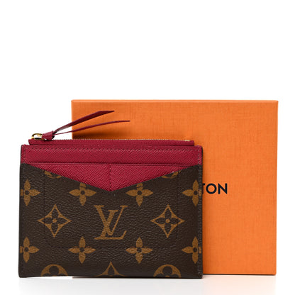 Louis Vuitton Monogram Zipped Card Holder Fuchsia 7 of 7