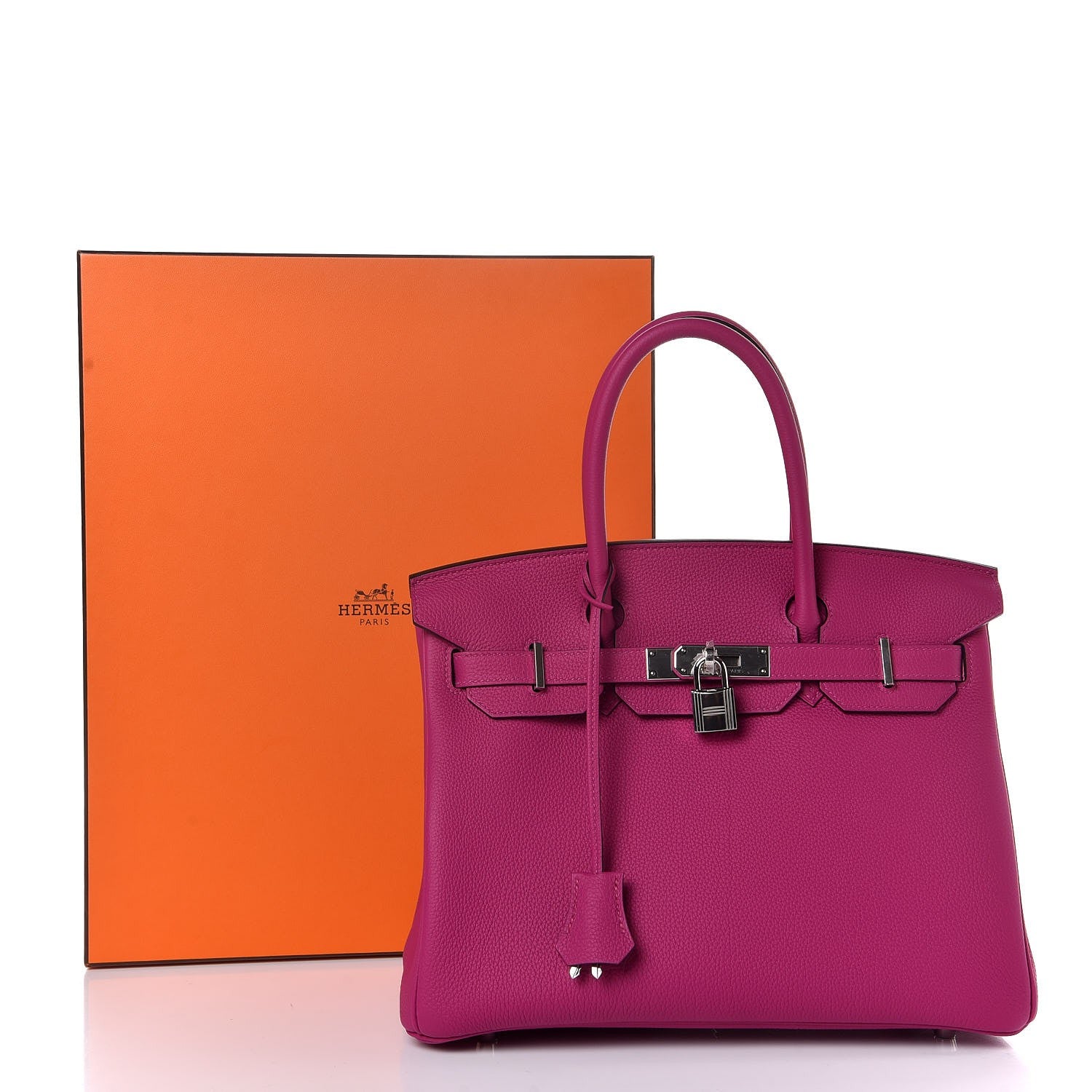 Hermes Togo Birkin 30 Rose Pourpre 34 of 34