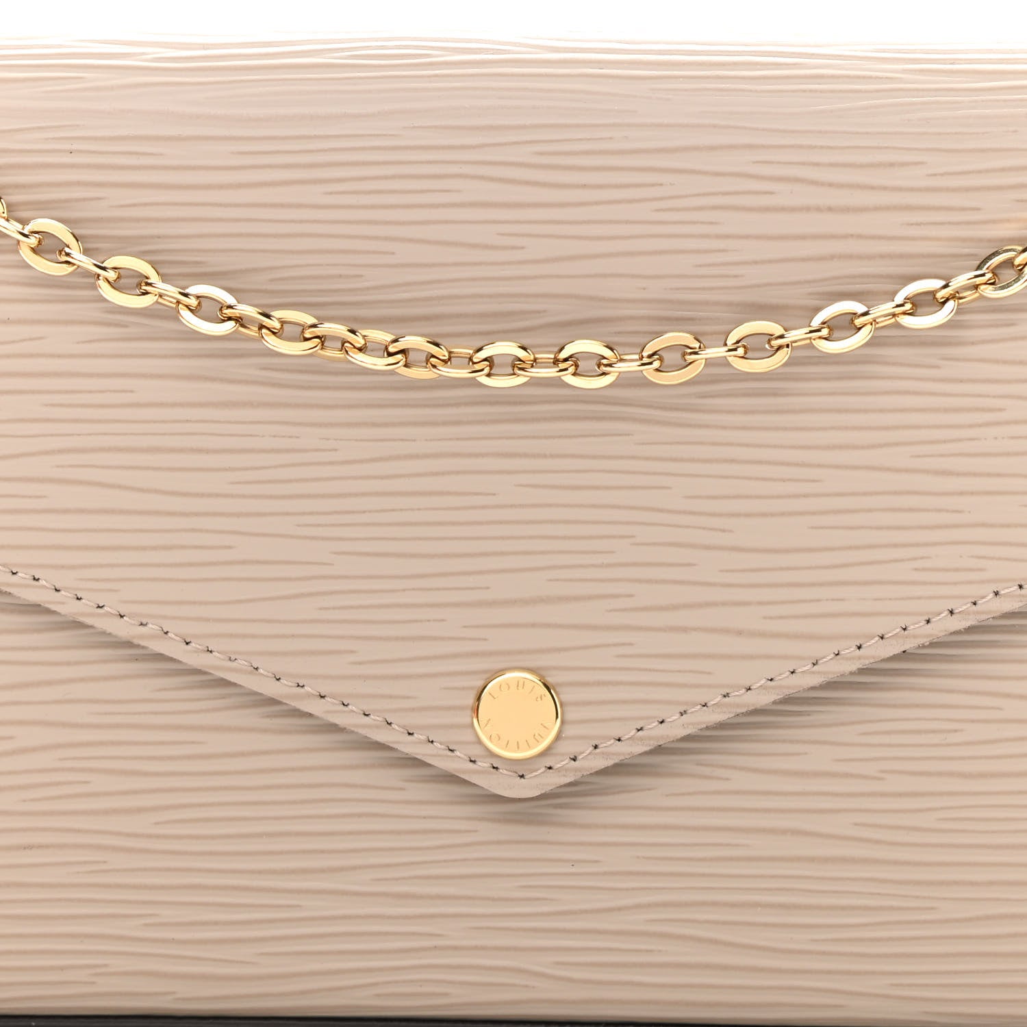 Louis Vuitton Epi Felicie Pochette Chain Wallet Galet 8 of 9