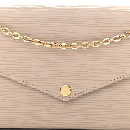 Louis Vuitton Epi Felicie Pochette Chain Wallet Galet 8 of 9