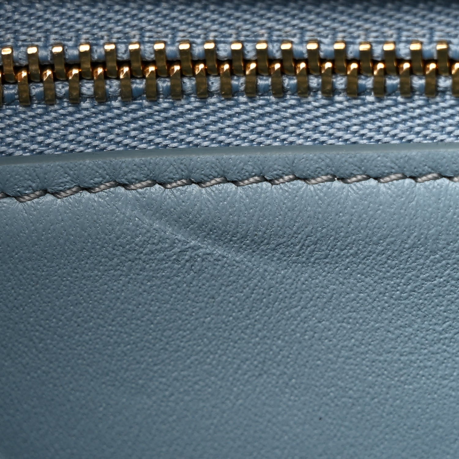 Celine Shiny Calfskin Teen Triomphe California Blue 14 of 14