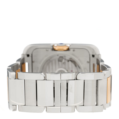 Cartier Stainless Steel 18K Pink Gold 36mm Tank Anglaise Automatic Watch 2 of 4