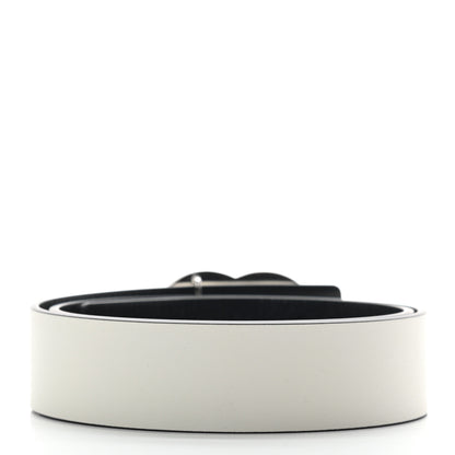 Chanel Calfskin CC Reversible Belt 85 White Black 2 of 4