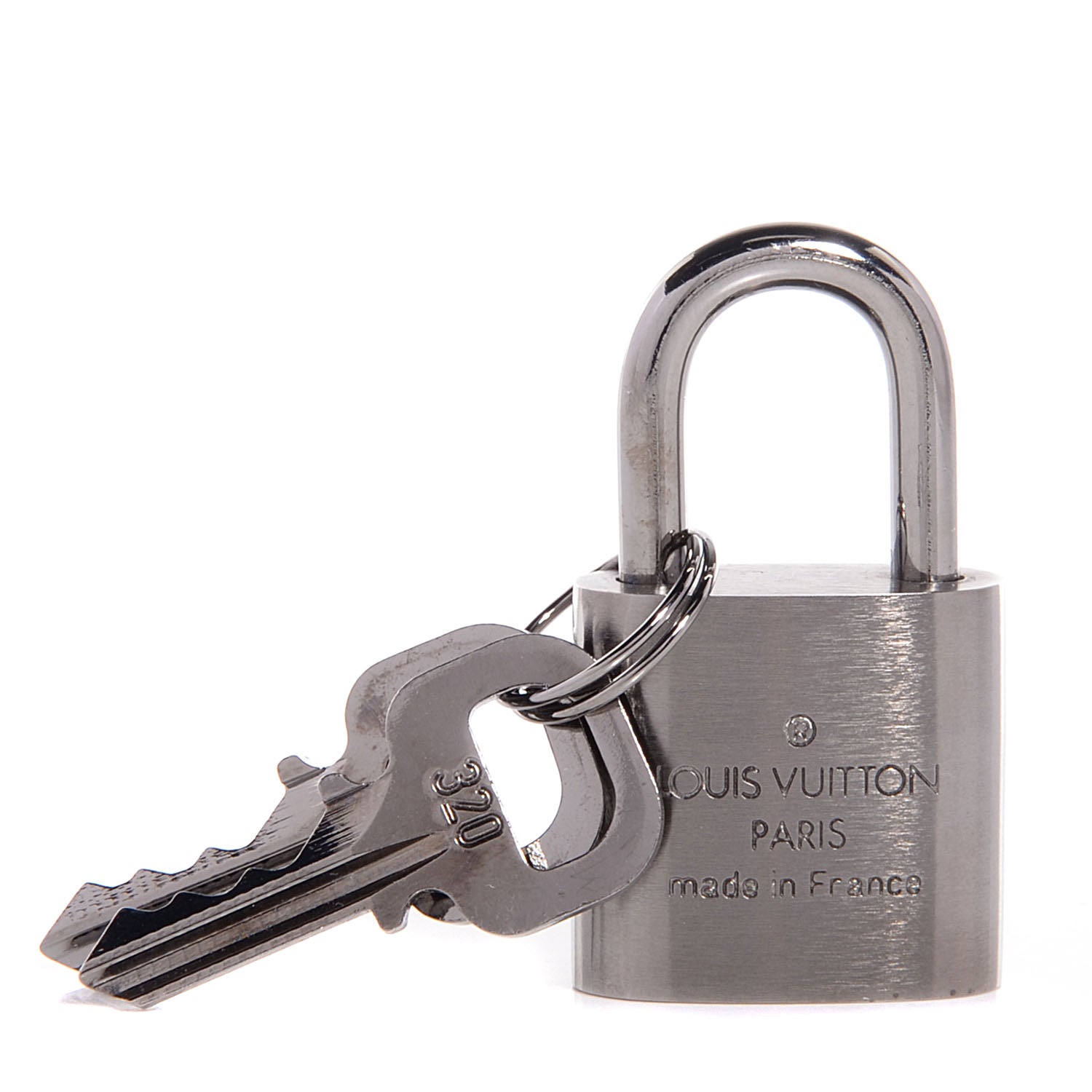 Louis Vuitton Brushed Titanium Lock and Key Set 2 of 4