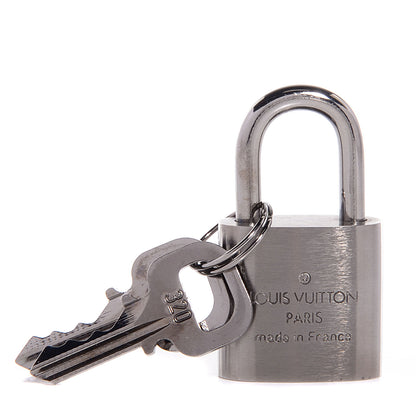 Louis Vuitton Brushed Titanium Lock and Key Set 2 of 4