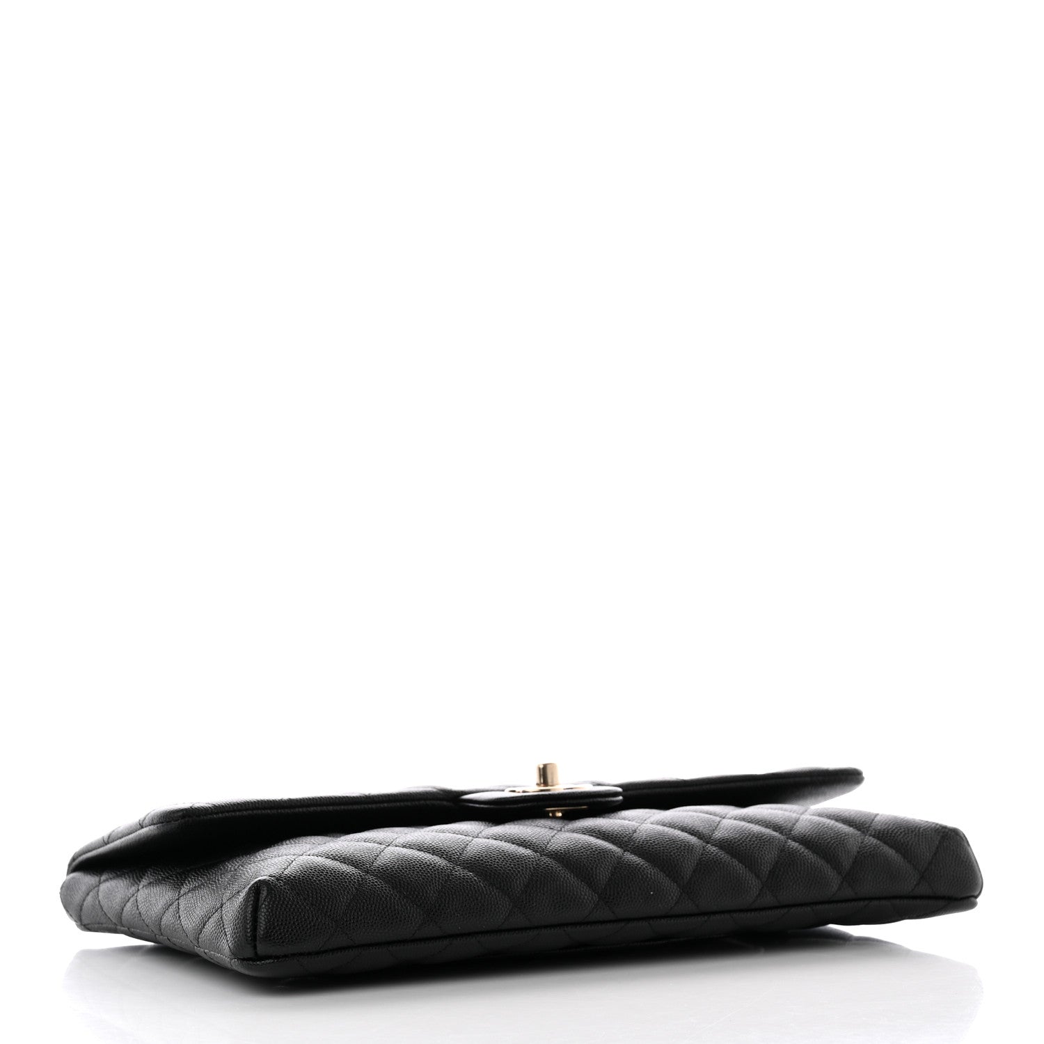 Chanel Caviar Quilted Flap Clutch Black 4 of 17