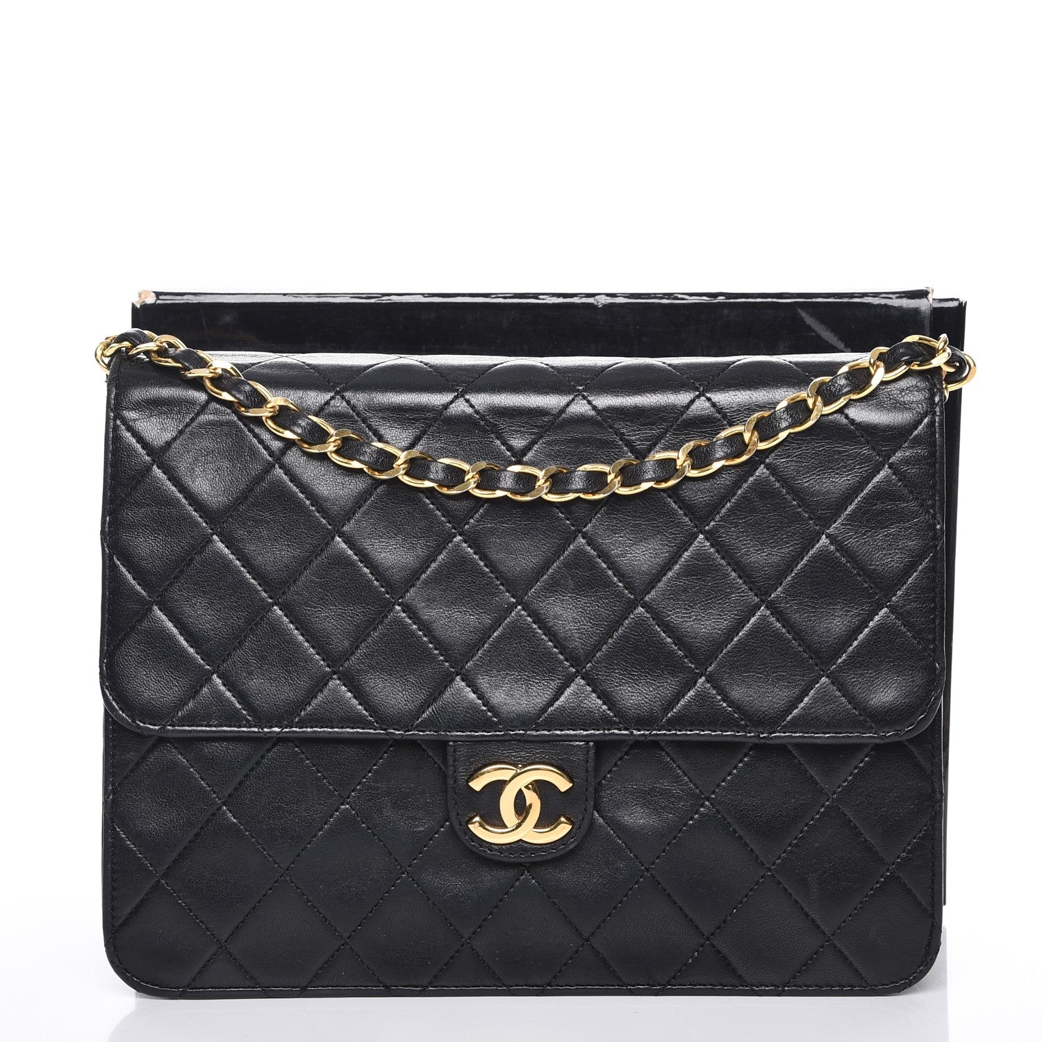 Chanel Lambskin Quilted Small Single Flap Black 8 of 8