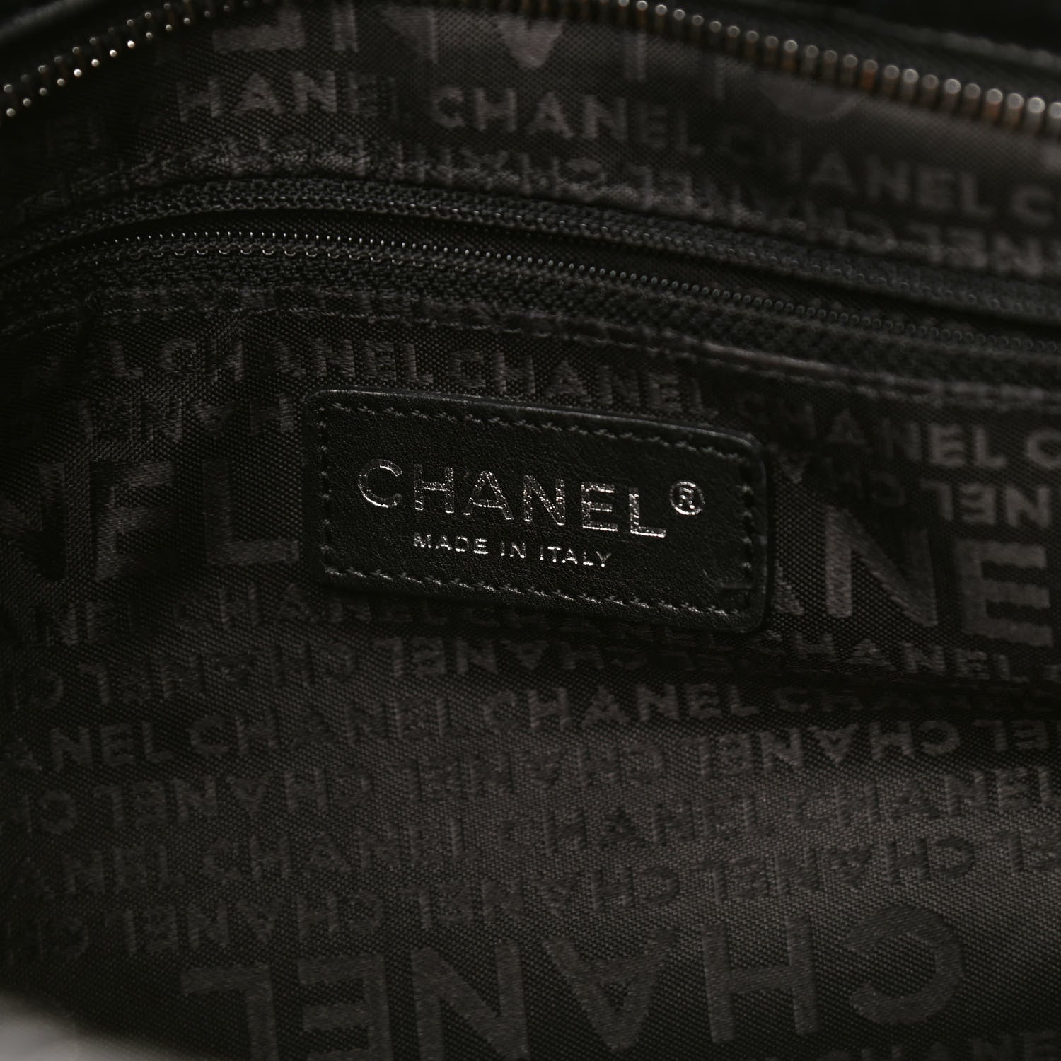 Chanel Distressed Lambskin Vintage Ligne Lady Braid Tote Black 5 of 9