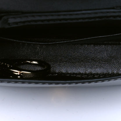 Fendi Vitello Vernice Mou Nano Baguette Belt Charm Black 4 of 4