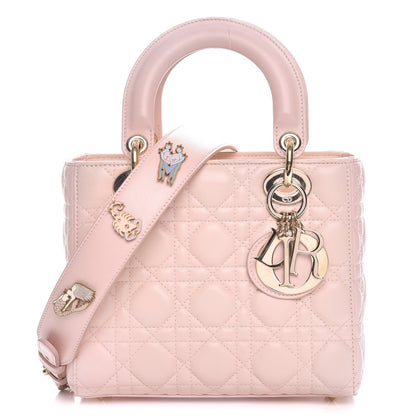 Christian Dior Lambskin Cannage Small Lucky Badges My Lady Dior Pink 1 of 11