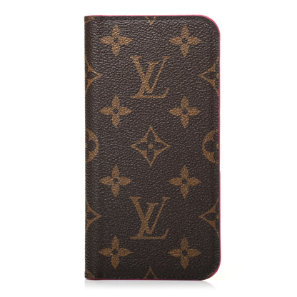 Louis Vuitton Monogram iPhone X Folio Case Rose Pop 1 of 6