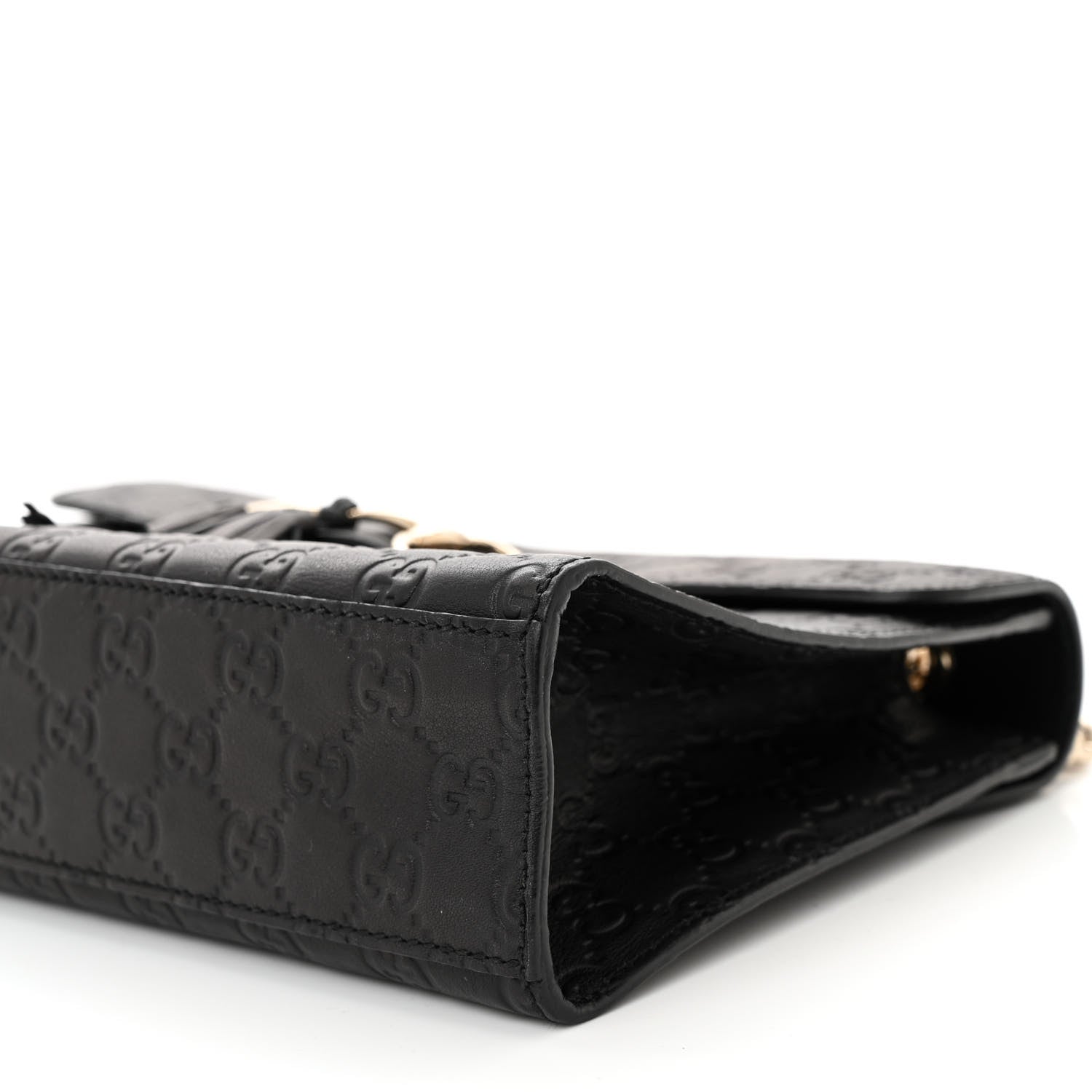 Gucci Microguccissima Medium Emily Chain Shoulder Bag Black 10 of 12
